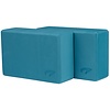 Avento® Blocs de yoga - Lot de 2 • FOAM • Bleu