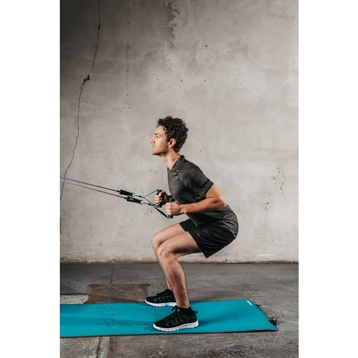 Avento® Avento® - Jeu de bandes de résistance • TUBE TRAINER • Noir/Gris