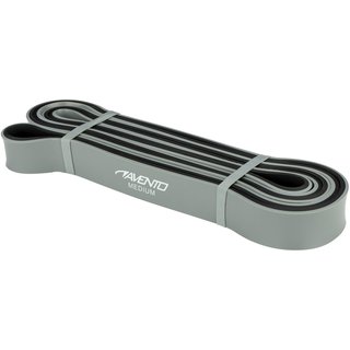 Avento® Avento® - Fitness Powerband Latex • MEDIUM • Grijs/Zwart