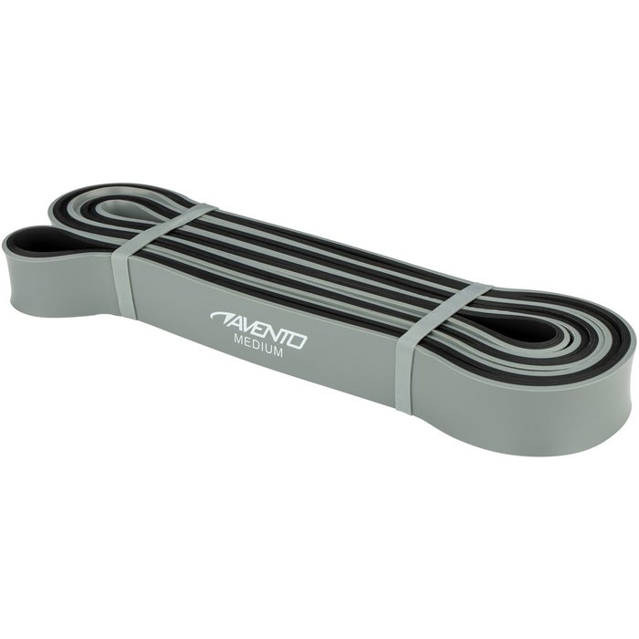 Avento® Avento® - Fitness Powerband Latex • MEDIUM • Gray/Black
