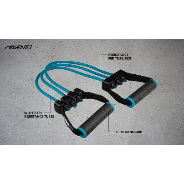 Avento® Avento® - Fitness Borst Expander • Verstelbaar • Blauw