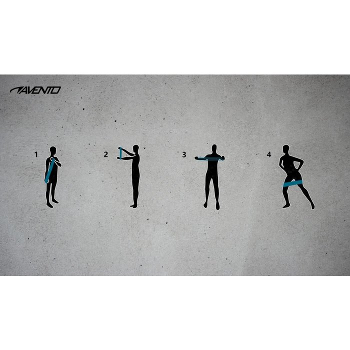 Avento® Avento® - Fitness resistance bands Set Latex • 5 Levels • Multi