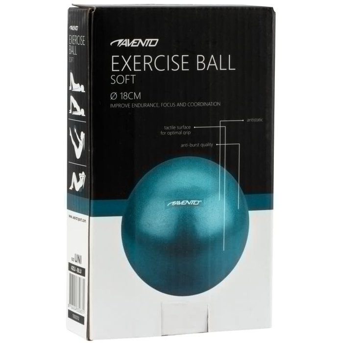 Avento® Avento® - Balle de fitness Soft • Ø 18 CM • Bleu