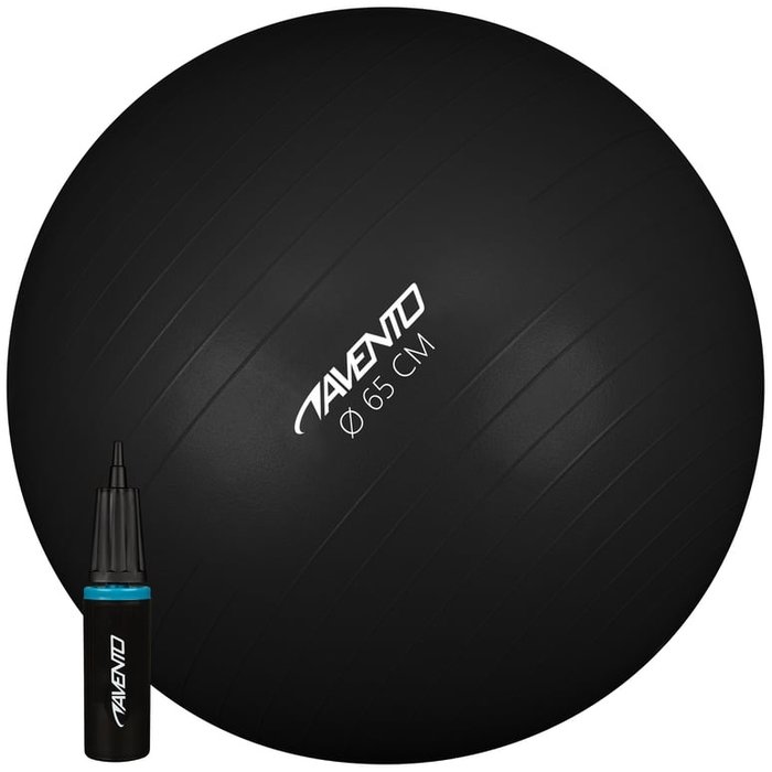 Avento® Avento® - Fitness/Gymball + Pump • Ø 65CM • Black