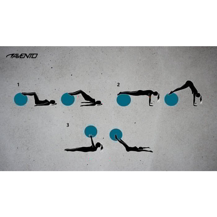 Avento® Avento® - Fitness/Gymball + Pump • Ø 65CM • Black