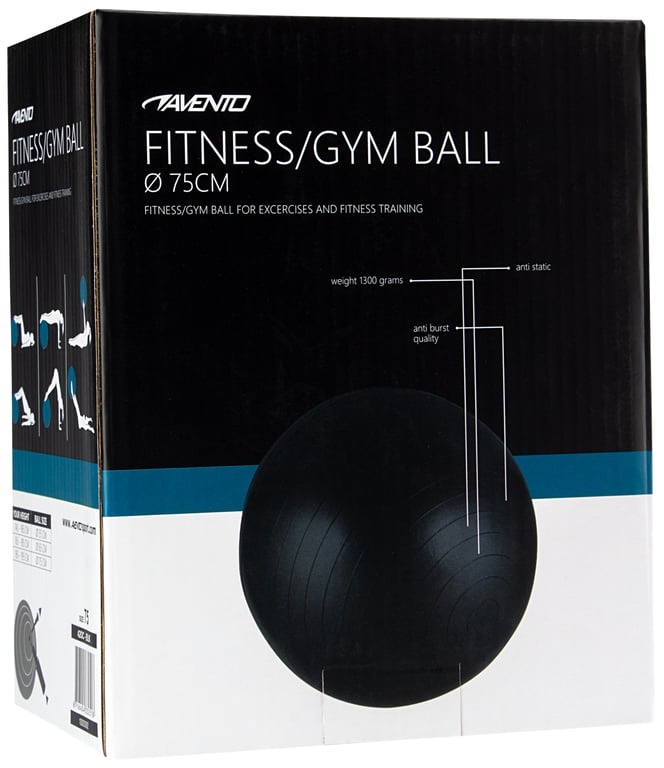 Avento® Avento® - Fitness/Gymbal • Ø 75 CM • Zwart