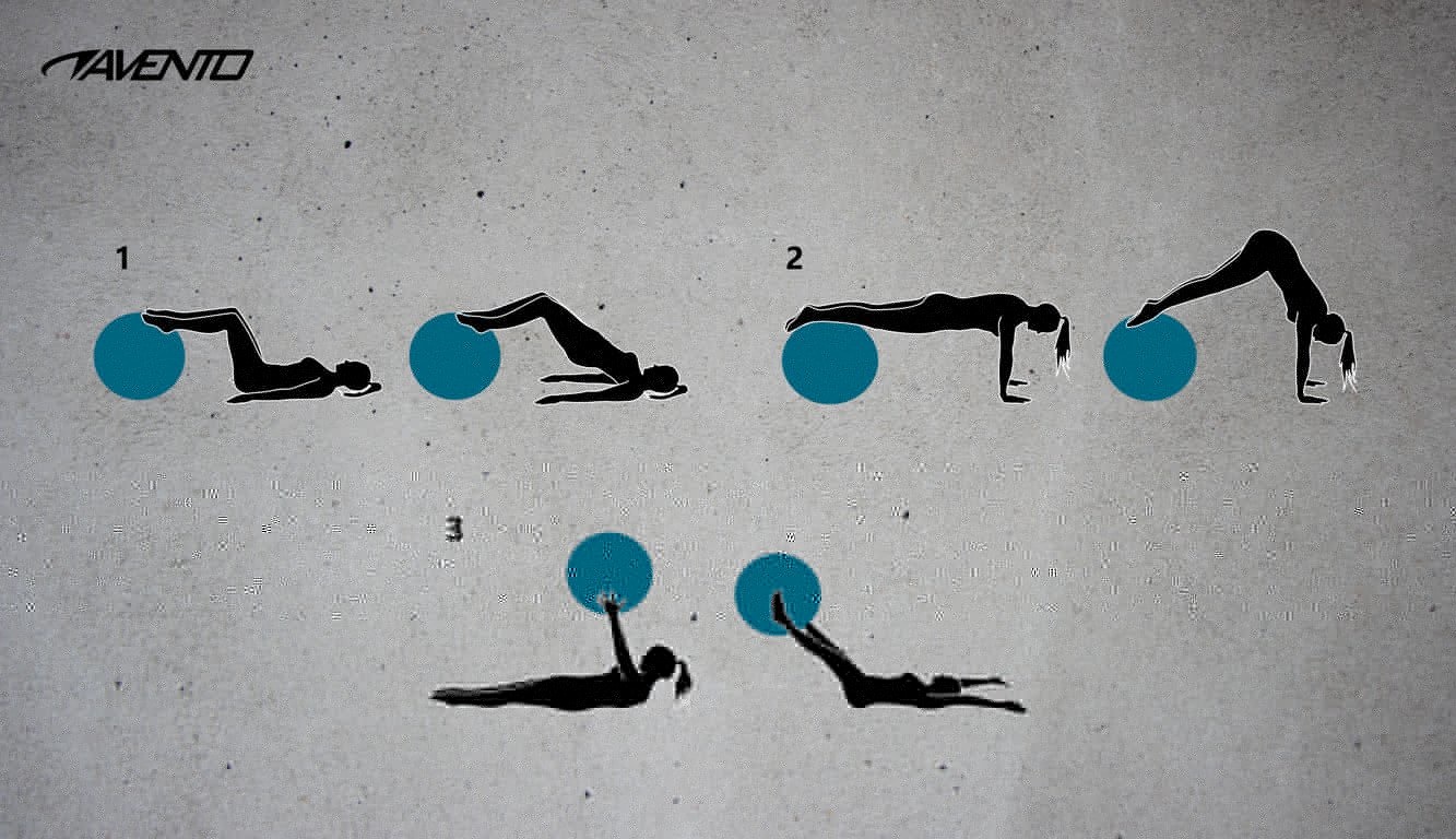 Avento® Avento® - Fitness/Gymbal • Ø 75 CM • Zwart