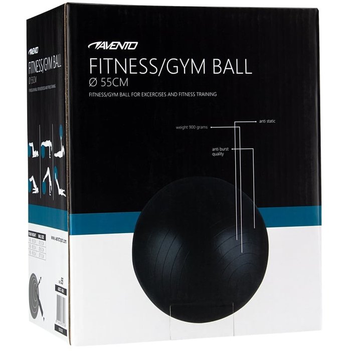 Avento® Avento® - Fitness / Gymball • Ø 55CM • Noir