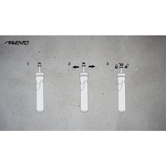 Avento® Avento® - Springtouw Set • HEAVY DUTY • Zwart/Blauw