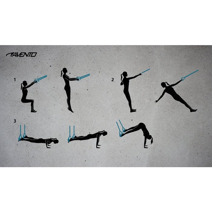 Avento® Avento® - Suspension Trainer Set  • Black/Blue