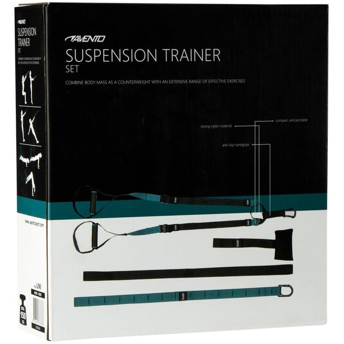 Avento® Avento® - Suspension Trainer Set • Zwart/Blauw