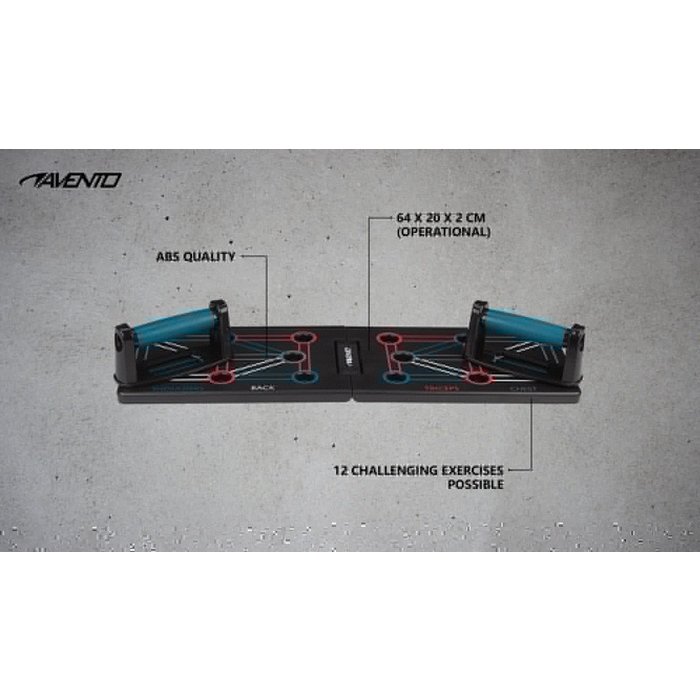 Avento® Avento® - Push-Up Board • Foldable • Black