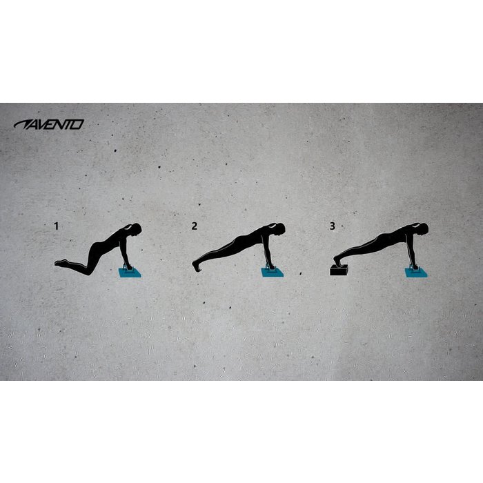 Avento® Avento® - Push-Up Board • Opvouwbaar • Zwart