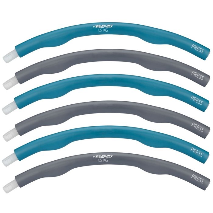 Avento® Avento® - Fitness Hoelahoop Foam • 1.5 KG • Blauw/Grijs