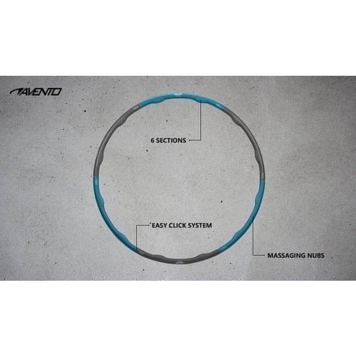 Avento® Avento® - Fitness Hoelahoop Foam • 1.5 KG • Bleu/Gris