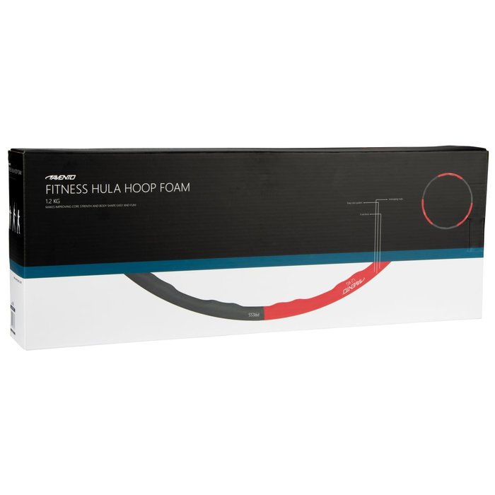Avento® Avento® - Fitness Hoelahoop Foam • 1.2 KG • Rose/Gris