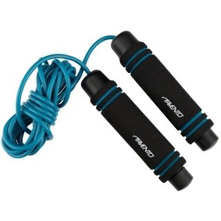 Avento® Avento® - Springtouw • FOAM GRIP • Zwart/Blauw