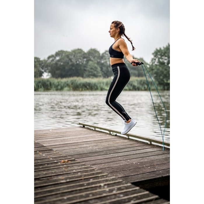 Avento® Avento® - Jumping rope • FOAM GRIP • Black/Blue