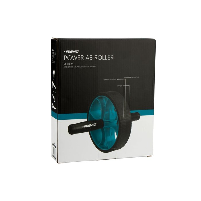 Avento® Avento® - Power Ab-Roller • Zwart/Blauw