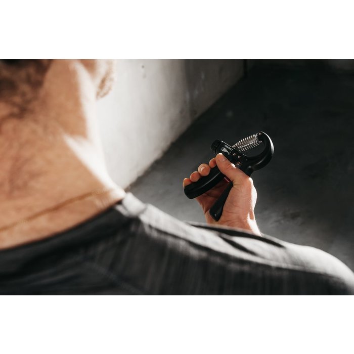 Avento® Avento® - Handknijper Verstelbaar • 5-20 KG • Zwart/Grijs