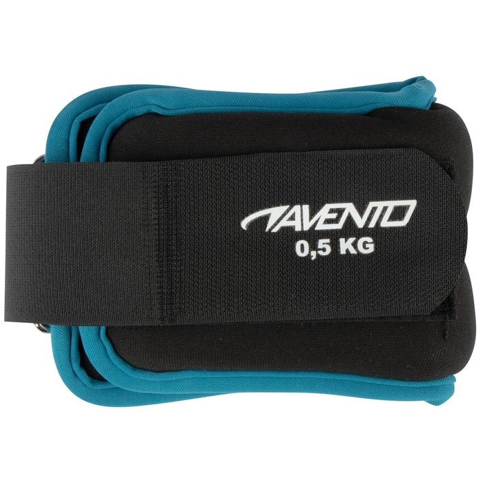 Avento® Avento® - Pols/Enkelgewicht Neopreen • 2X 0.5 KG • Zwart/Blauw