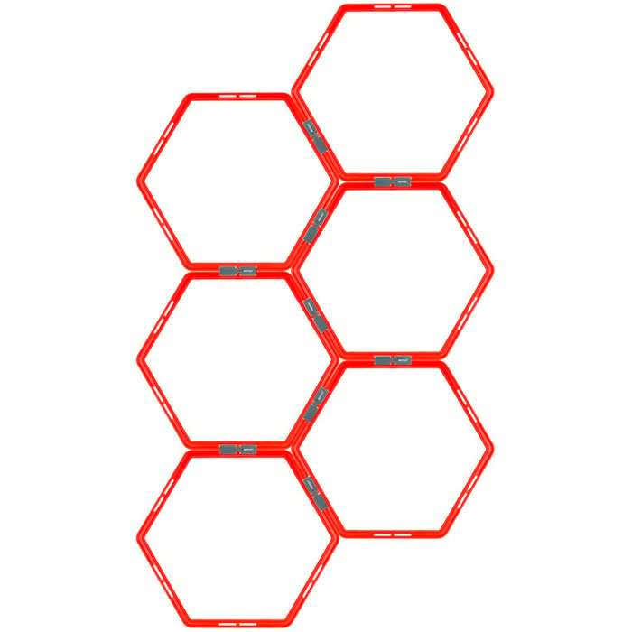 Avento® Avento® - Training frame Hexagon • 6 -piece • Fluorescent orange/Anthracite