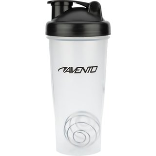 Avento® Shakebeker • 0.6 LITER • Transparent/Noir