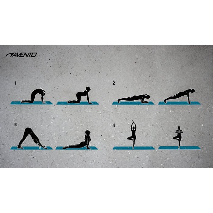 Avento® Avento® - Fitness/Yoga Mat TPE • Gris/Noir