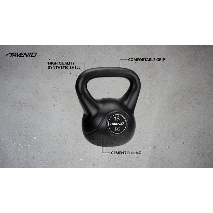 Avento® Avento® - Kettlebell • 16 KG • Black
