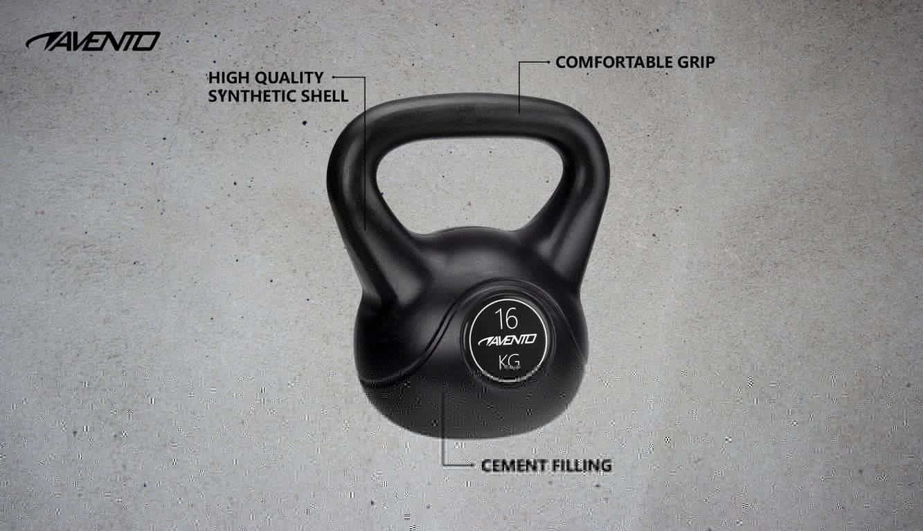 Avento® Avento® - Kettlebell  • 16 KG • Noir
