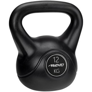 Avento® Kettlebell • 12 KG • Schwarz