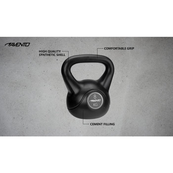 Avento® Avento® - Kettlebell • 8 KG • Black