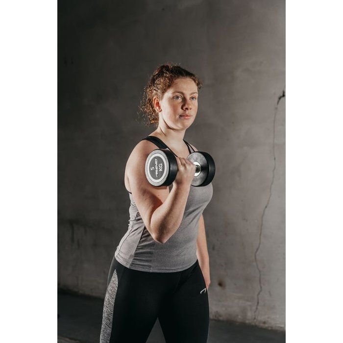 Avento® Avento® - Halter • 5 KG • Noir/Gris argenté