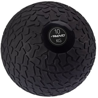 Avento® Slam ball with profile • 10 KG • Black