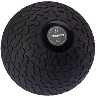 Avento® Slam ball with profile • 8 KG • Black/Gray