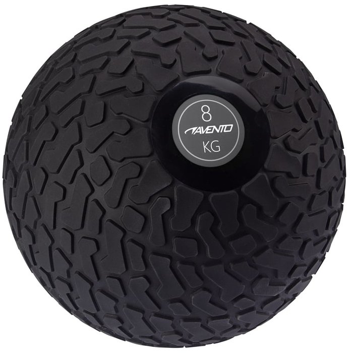 Avento® Avento® - Slam Bal met Profiel • 8 KG • Zwart/Grijs