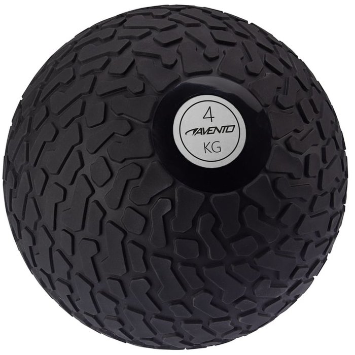 Avento® Avento® - Slam ball with profile • 4 KG • Black/Silver gray