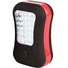 Abbey Camp® Lampe LED de camping 2 en 1 • Rouge/Noir