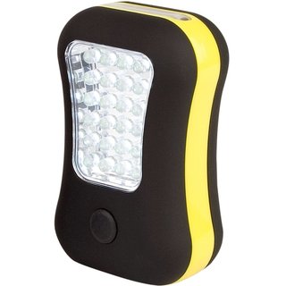 Abbey Camp® Campinglampe LED 2-in-1 •  Gelb/schwarz