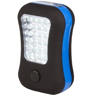 Abbey Camp® Campinglampe LED 2-in-1 • Cobalt/Schwarz