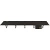 Abbey Camp® Lit de camping bas • LUXEMBOURG-192 • Noir