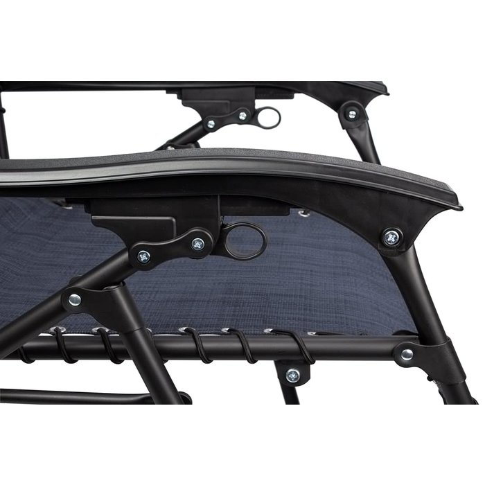 Abbey Camp® Abbey Camp® - Chaise - Chaise longue IV • BELLAGIO-112 • Bleu Marine/Bleu Foncé