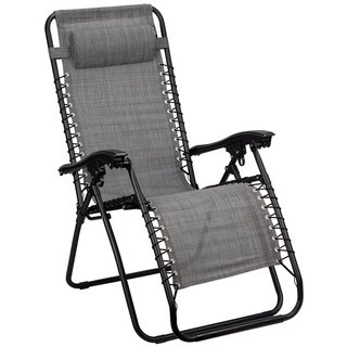 Abbey Camp® Abbey Camp® - Stoel • Chaise Longue IV • BELLAGIO-112 • Grijs/Donkergrijs