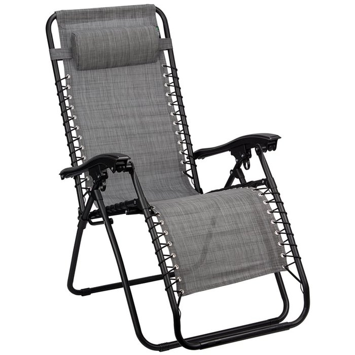 Abbey Camp® Abbey Camp® - Stuhl - Chaise Longue IV • BELLAGIO-112 • Grau / Dunkelgrau