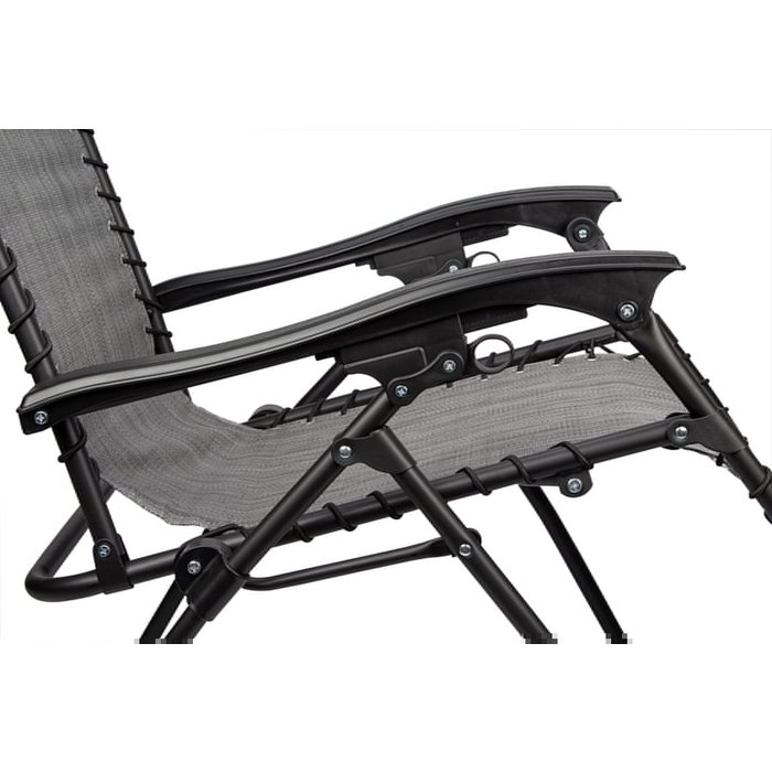 Abbey Camp® Abbey Camp® - Chair - Chaise Longue IV • BELLAGIO-112 • Gray / Dark gray