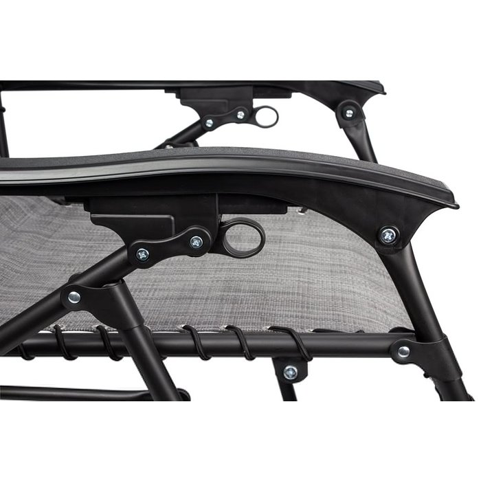 Abbey Camp® Abbey Camp® - Stuhl - Chaise Longue IV • BELLAGIO-112 • Grau / Dunkelgrau