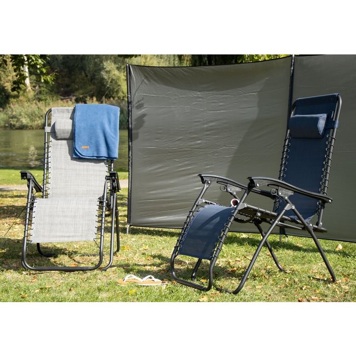 Abbey Camp® Abbey Camp® - Stuhl - Chaise Longue IV • BELLAGIO-112 • Grau / Dunkelgrau