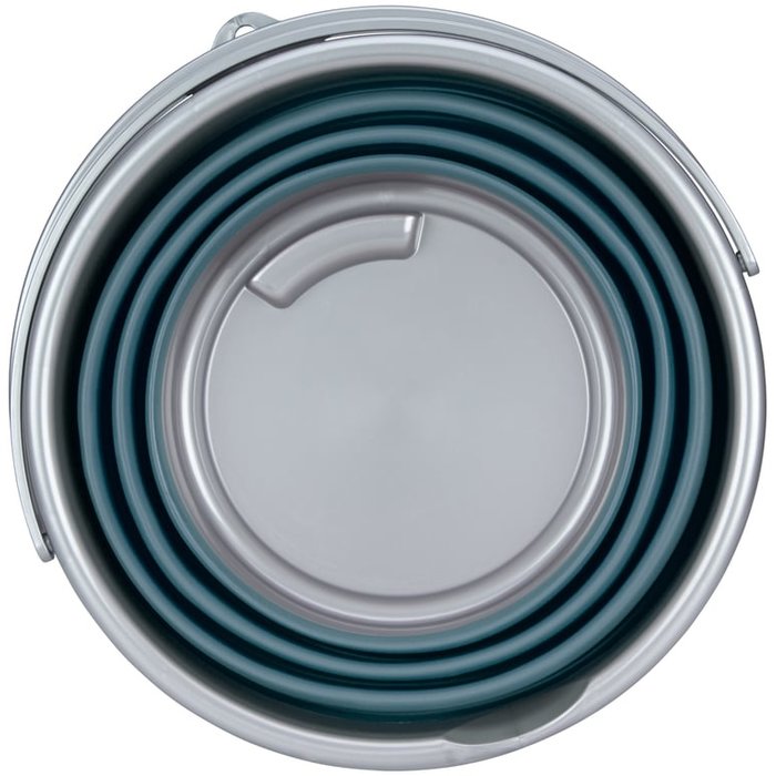 Abbey Camp® Abbey Camp® - Seau pliable 10 Liter • LUGANO-010 • Bleu/Gris