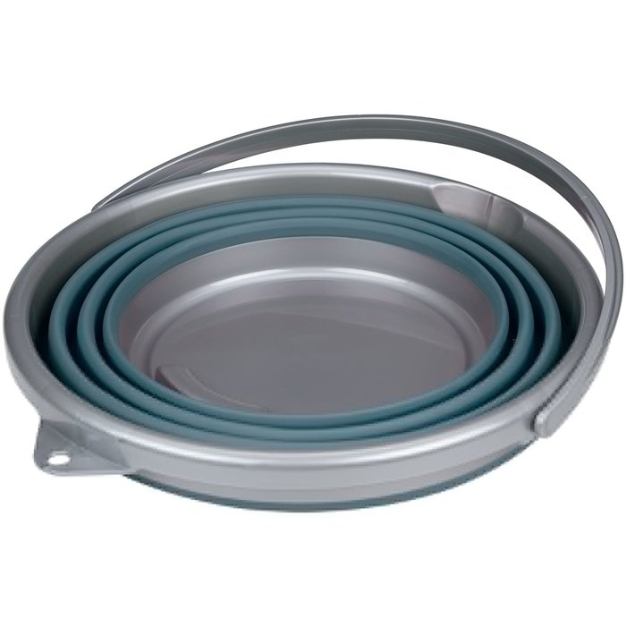 Abbey Camp® Abbey Camp® - Seau pliable 10 Liter • LUGANO-010 • Bleu/Gris