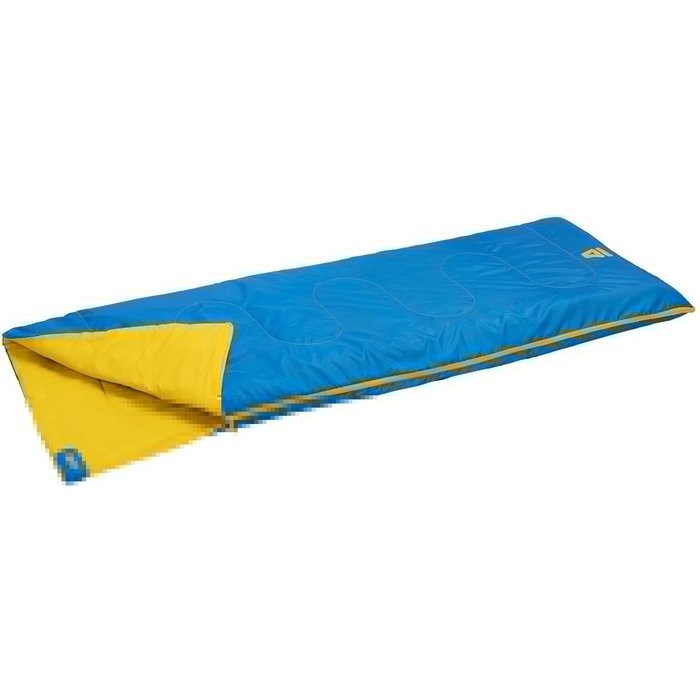 Abbey Camp® Abbey Camp® - Schlafsack Decke Style Sommer • TARIFA-13 • Kobalt/Gelb